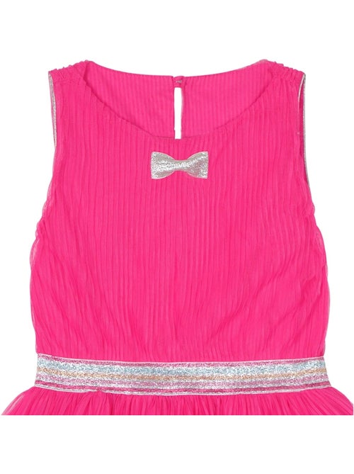 Vestido de ceremonia que gira para niña | Tul rosa fucsia | HEPBURN - Kiabi