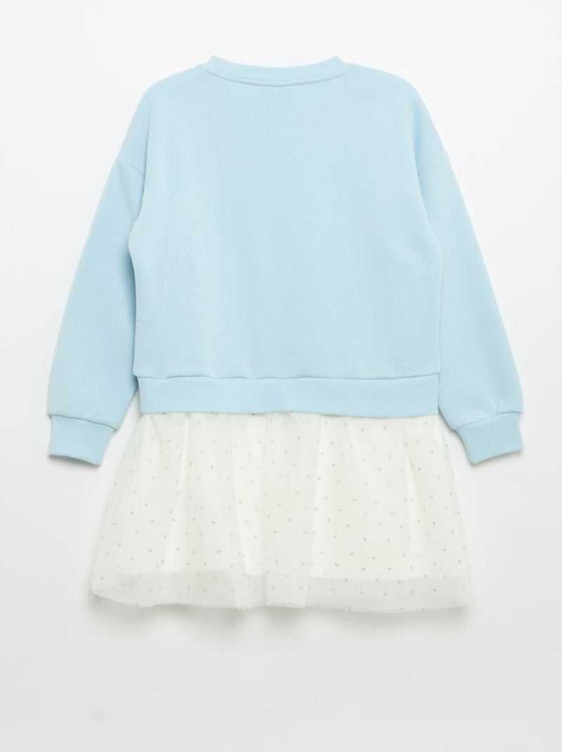 Vestido de chándal de felpa y tul 'Minnie' 'Disney' Azul - Kiabi