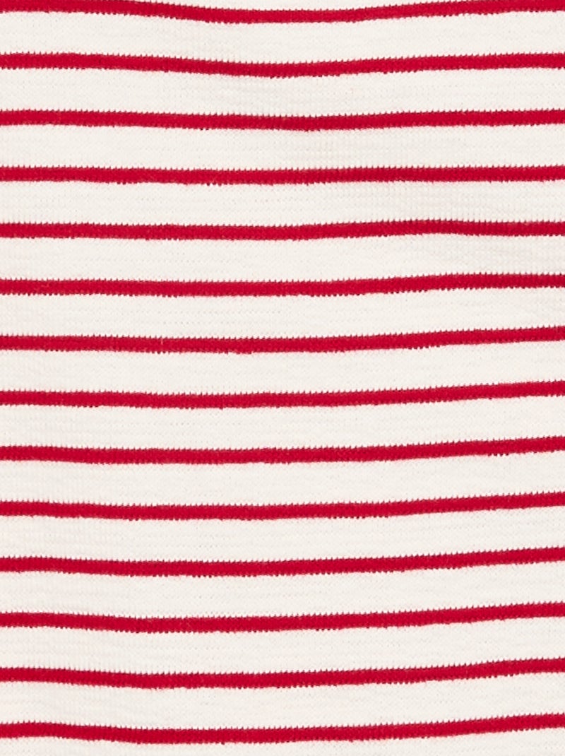 Vestido de corte a medio muslo con aberturas en los hombros Rojo - Kiabi