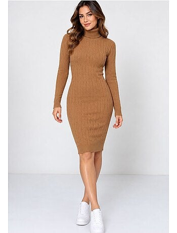 Vestido de cuello alto kebello