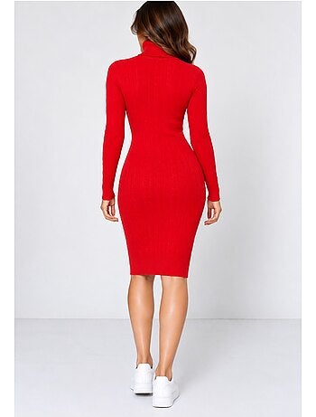 Vestido de cuello alto kebello