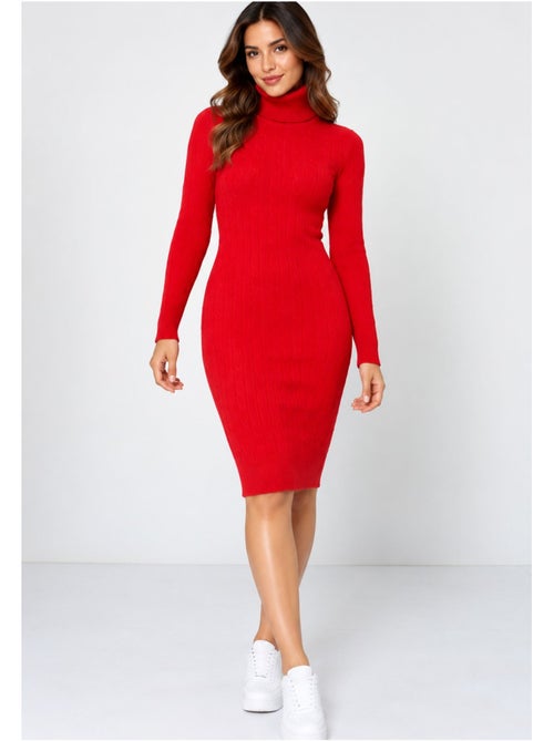 Vestido de cuello alto kebello - Kiabi