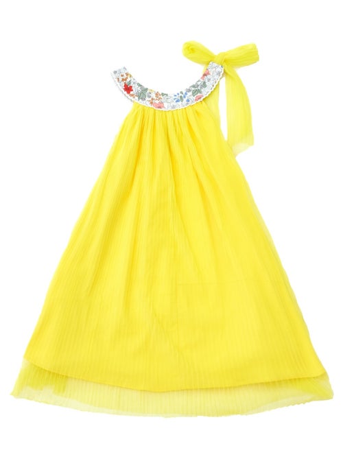 Vestido de dama de honor amarillo para niña | Cuello floral | ALIZEE - Kiabi