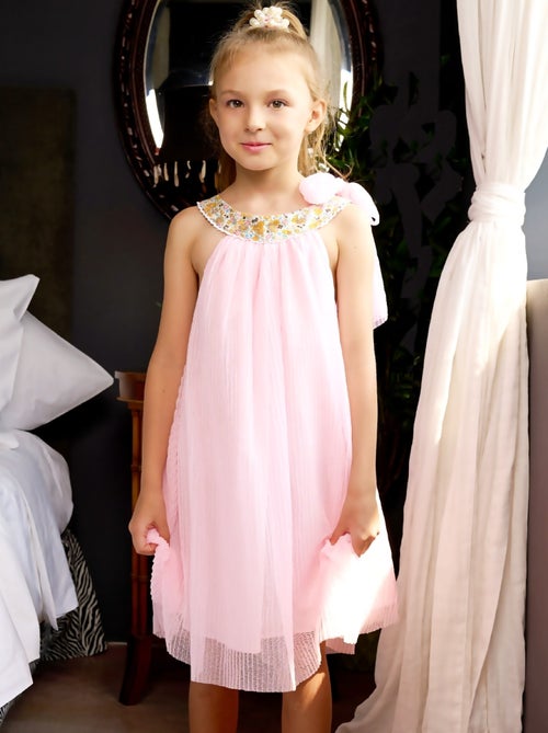 Vestido de dama de honor bohemio chic para niña | Rosa empolvado | ALIZEE - Kiabi