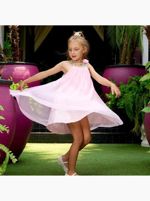 Vestido de dama de honor bohemio chic para niña | Rosa empolvado | ALIZEE - Kiabi