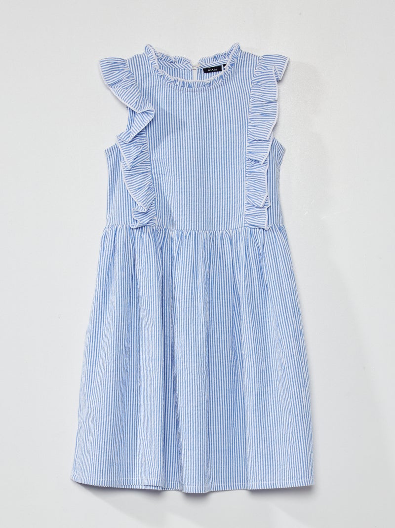 Vestido de fantasía a rayas AZUL - Kiabi