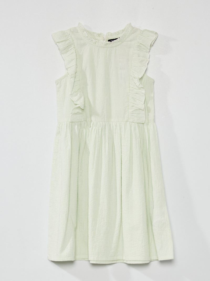Vestido de fantasía a rayas VERDE - Kiabi