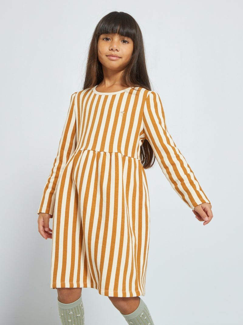 Vestido de felpa - beis BEIGE - Kiabi
