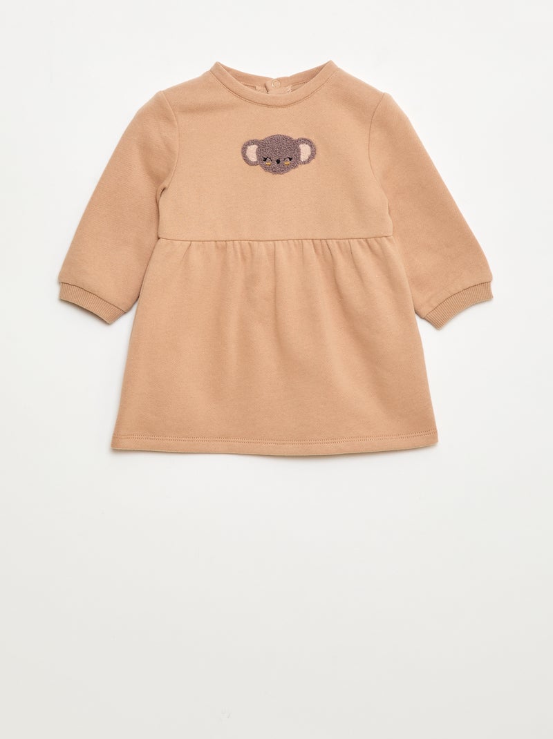 Vestido de felpa animado Rosa - Kiabi