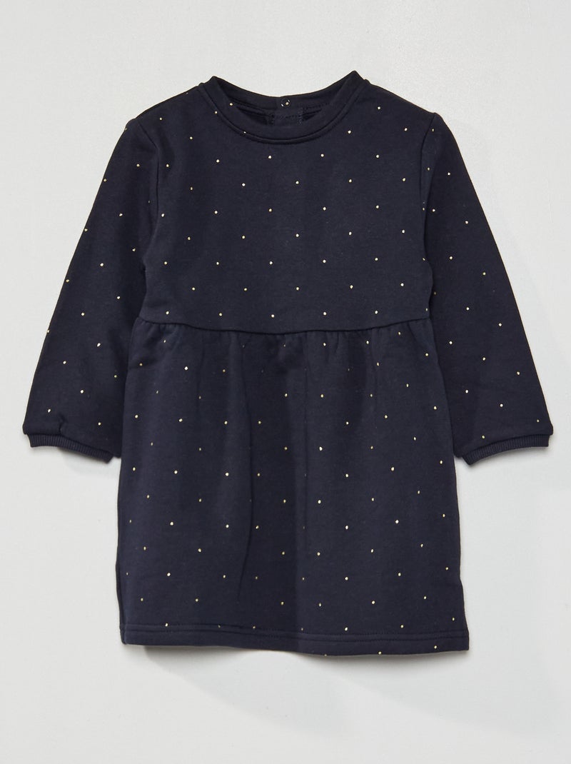 Vestido de felpa AZUL - Kiabi