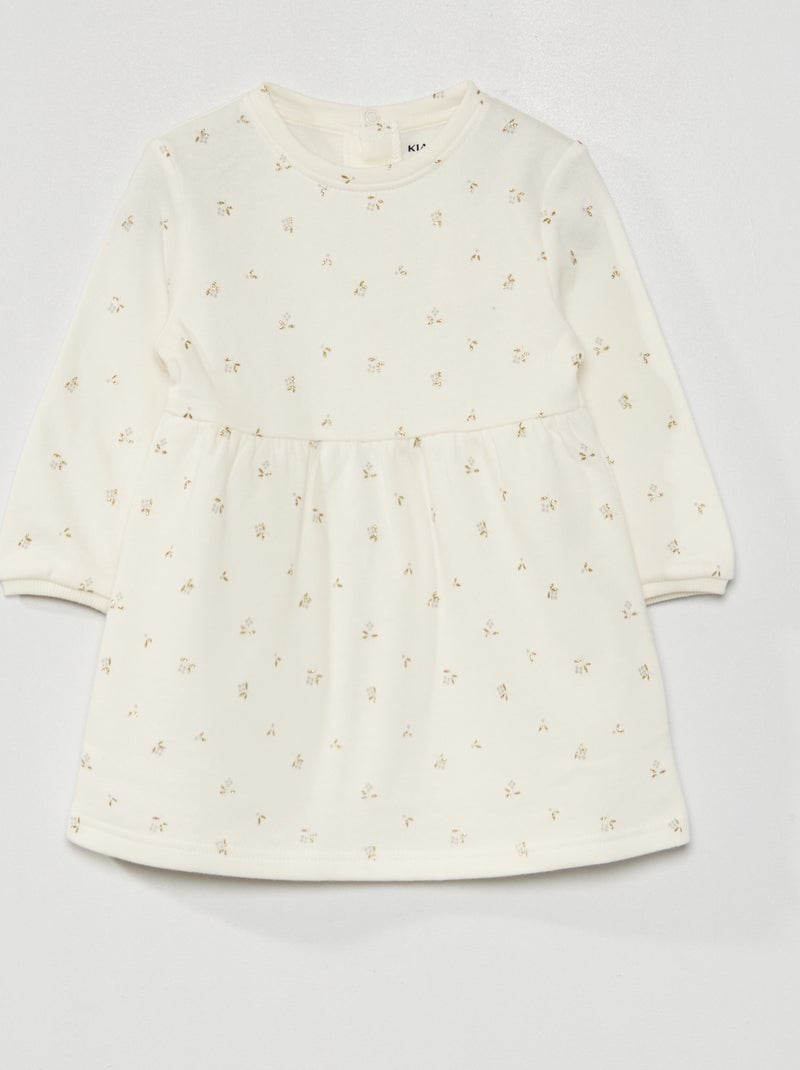 Vestido de felpa BLANCO - Kiabi