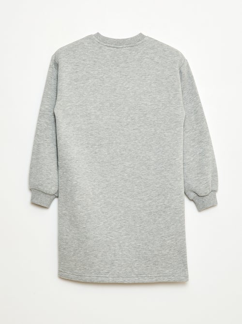 Vestido de felpa con adorno de lentejuelas brillantes - Kiabi