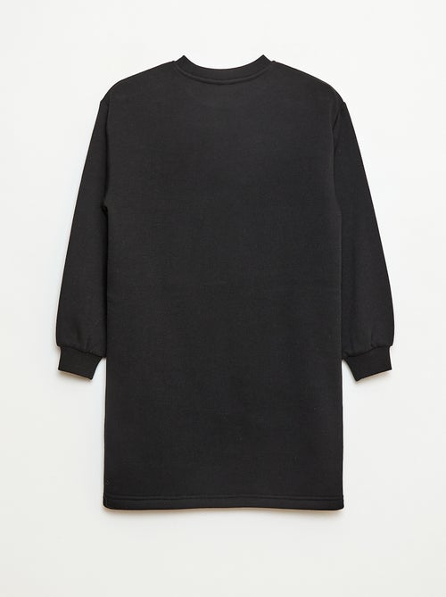 Vestido de felpa con adorno de lentejuelas brillantes - Kiabi