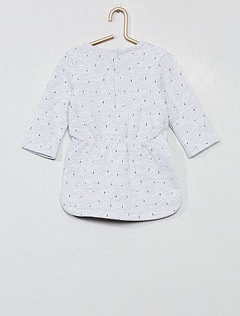 Niña 0-36 meses - Vestido de felpa estampado - Kiabi