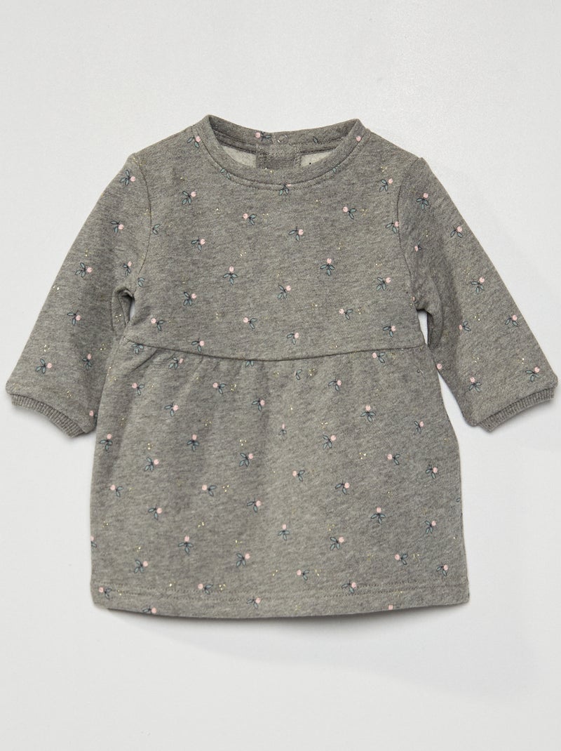 Vestido de felpa GRIS - Kiabi