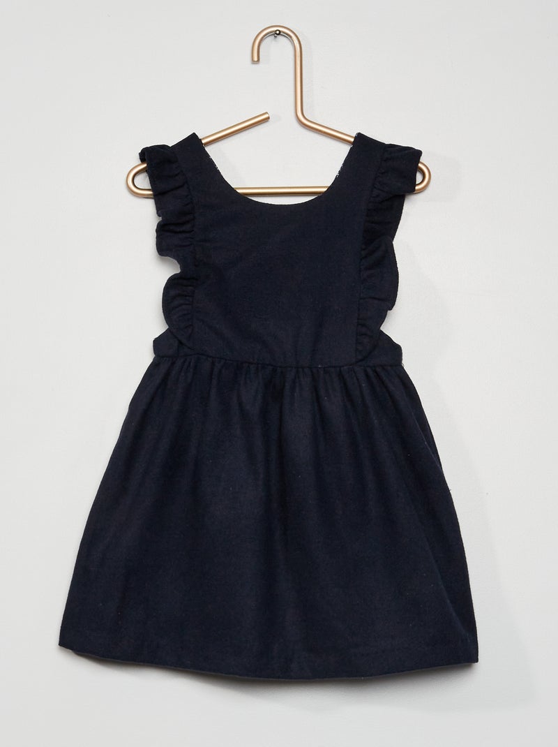 Vestido de fieltro AZUL - Kiabi