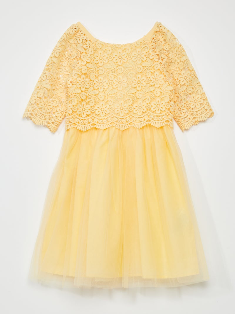 Vestido de fiesta AMARILLO - Kiabi