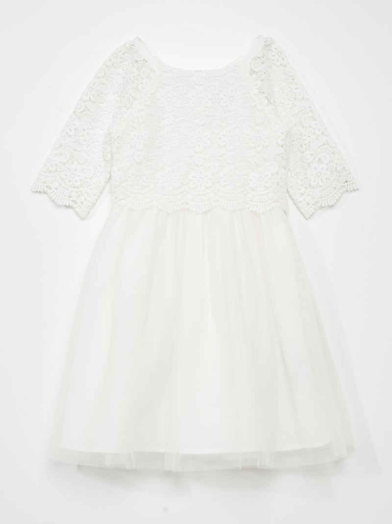 Vestido de fiesta BLANCO - Kiabi