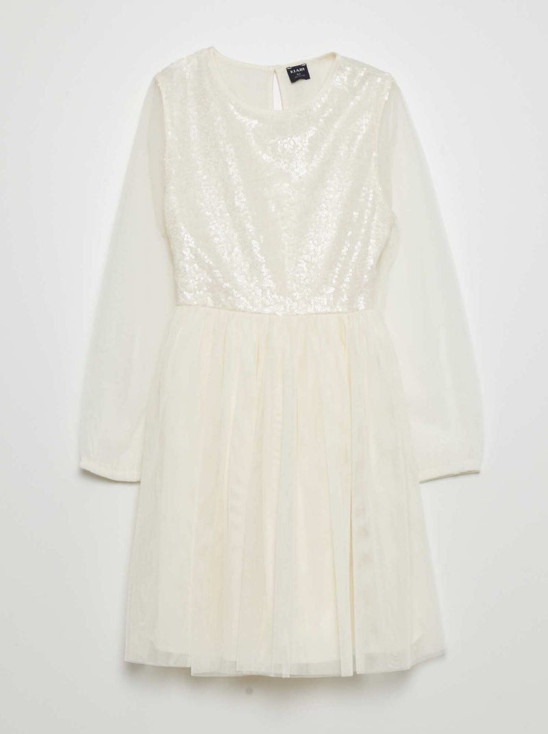 Vestido de fiesta BLANCO - Kiabi