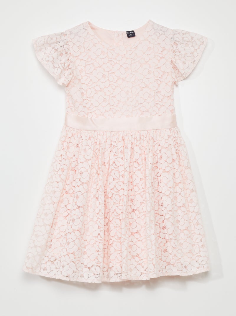 Vestido de fiesta de encaje ROSA - Kiabi