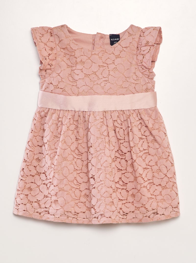 Vestido de fiesta de encaje ROSA - Kiabi