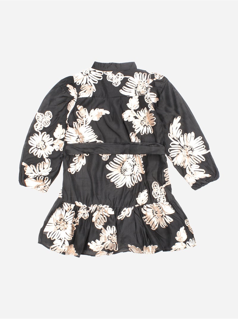 Vestido de flores - Kids Star Negro - Kiabi