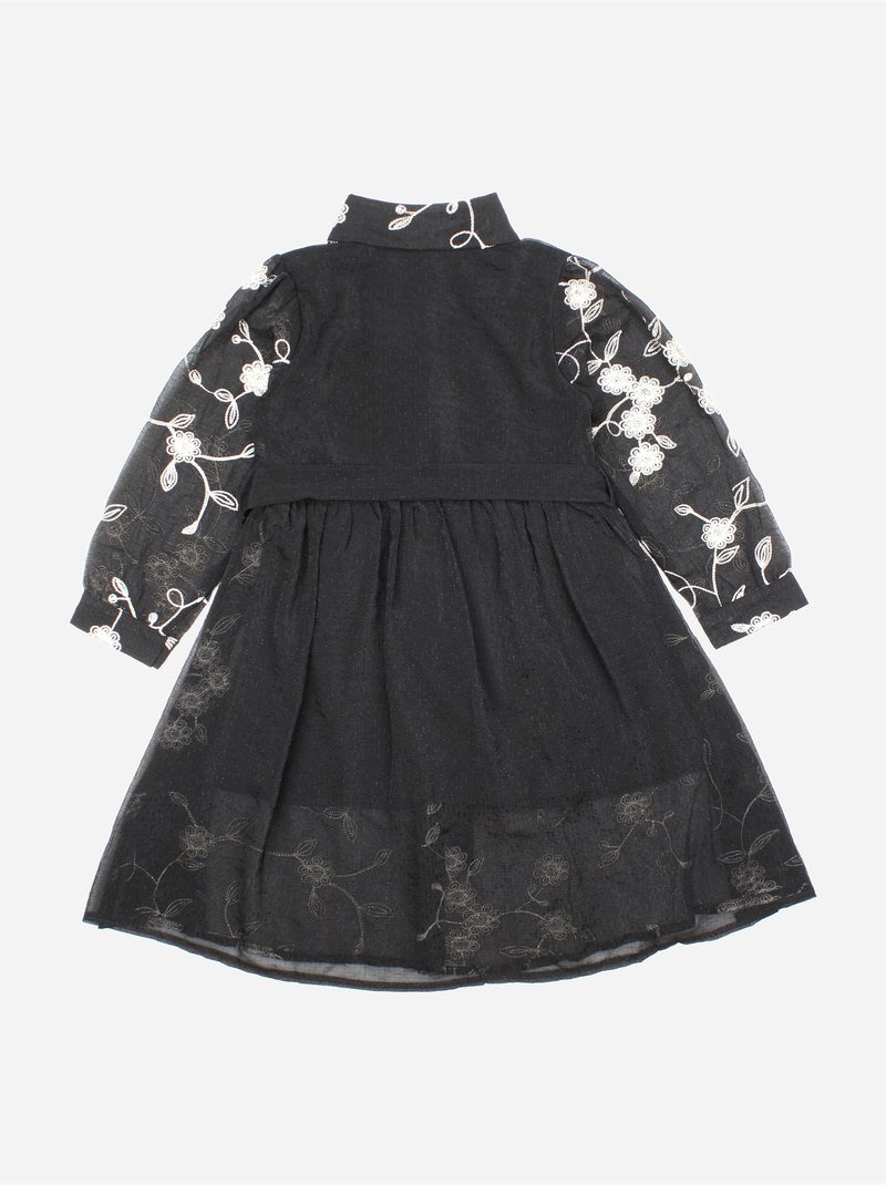 Vestido de flores - Kids Star Negro - Kiabi