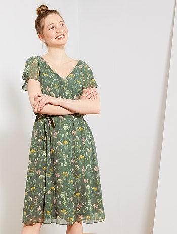 Vestido de flores de gasa 'JDY' - Kiabi