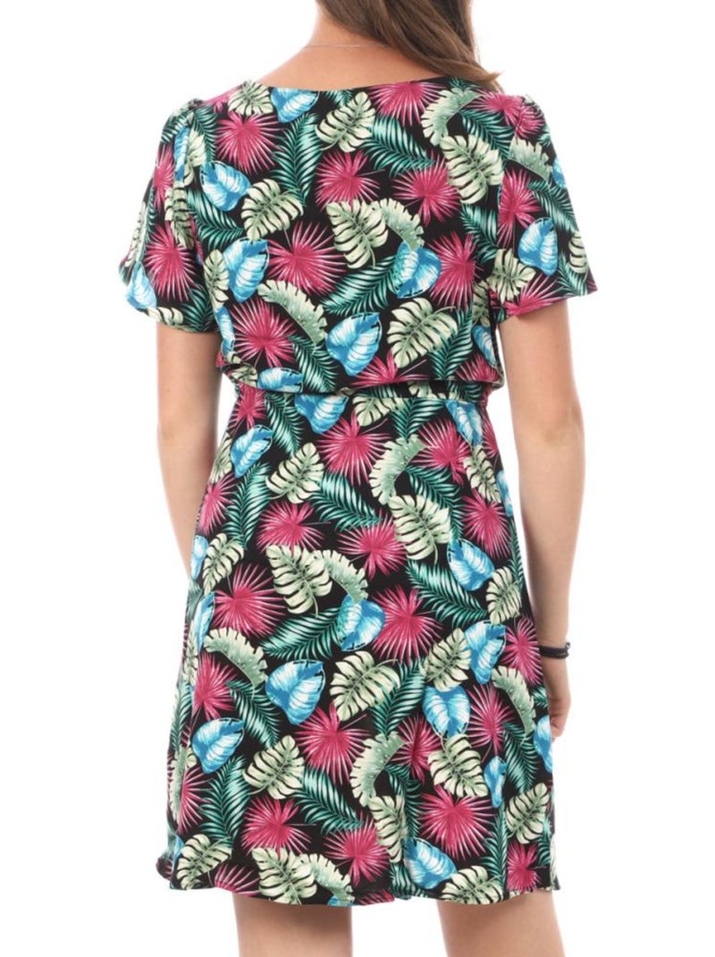 Vestido de flores Vero Moda para mujer Negro - Kiabi