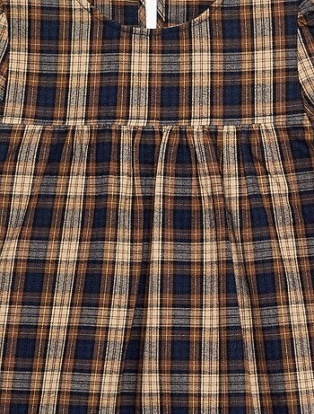 Vestido de franela de manga larga