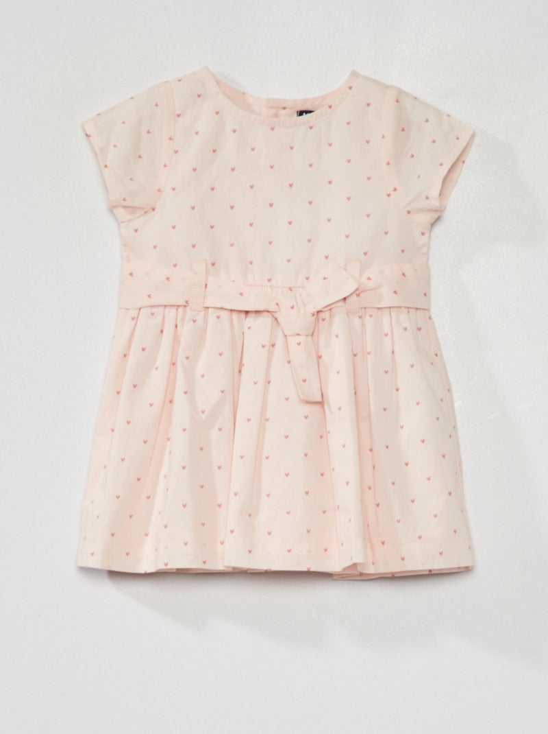 Vestido de gasa de algodón ROSA - Kiabi