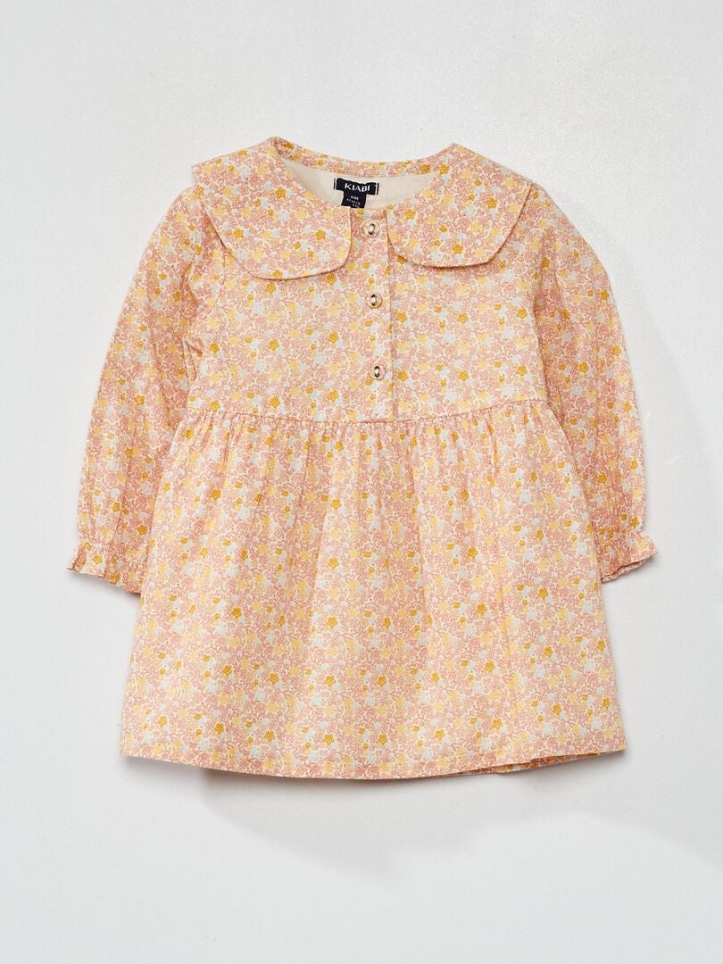 Vestido de gasa de algodón ROSA - Kiabi