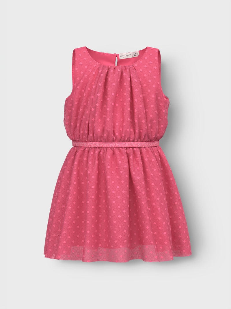 Vestido de gasa de plumeti 'Name it' ROSA - Kiabi
