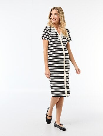 Vestido de lactancia de punto calado