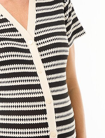 Vestido de lactancia de punto calado