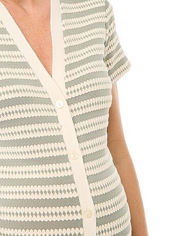 Vestido de lactancia de punto calado