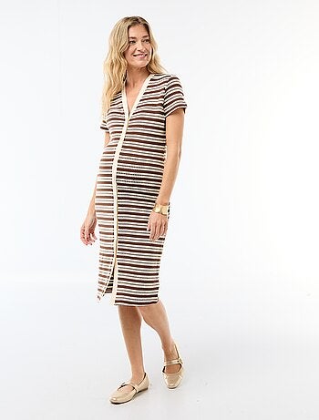 Vestido de lactancia de punto calado