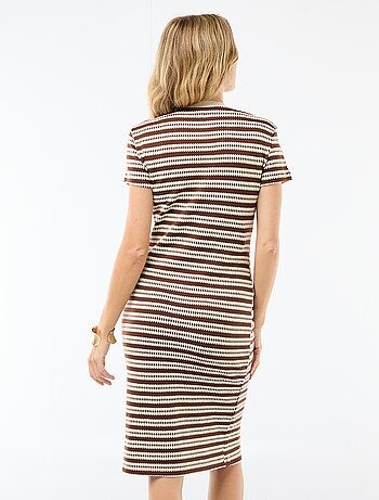 Vestido de lactancia de punto calado