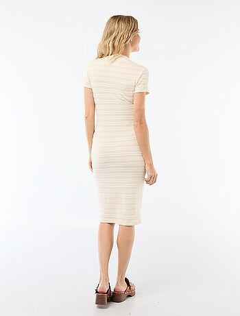 Vestido de lactancia de punto calado