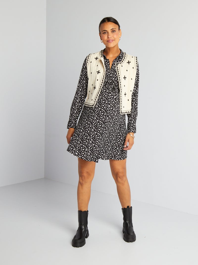 Vestido de lactancia NEGRO - Kiabi