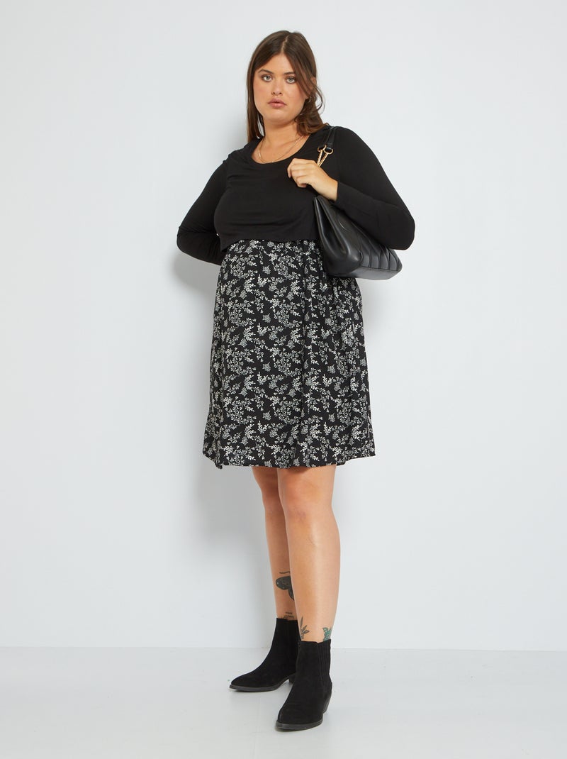 Vestido de lactancia NEGRO - Kiabi