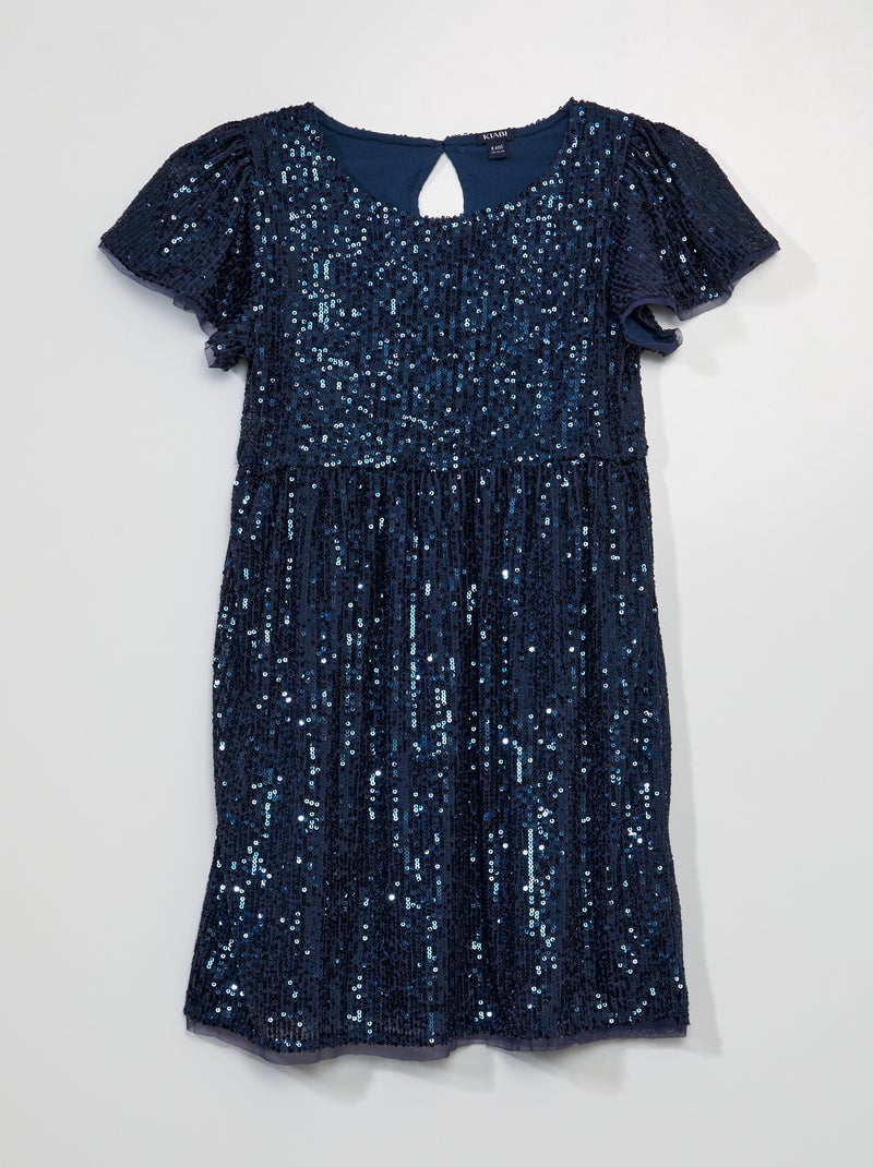Vestido de lentejuelas NEGRO - Kiabi