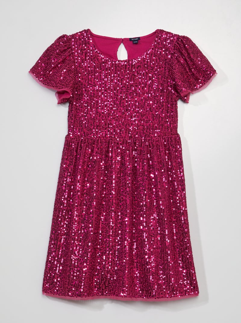 Vestido de lentejuelas ROSA - Kiabi