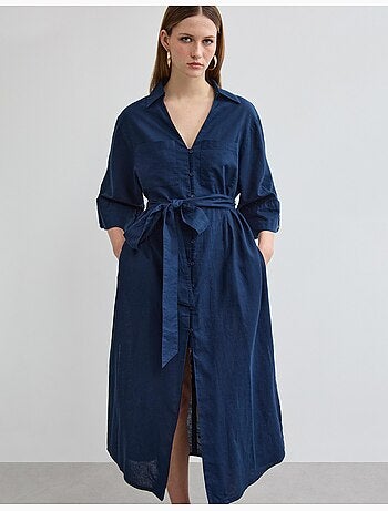 Vestido de lino, MO Fashion