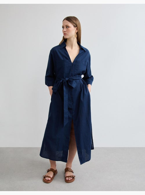 Vestido de lino, MO Fashion - Kiabi