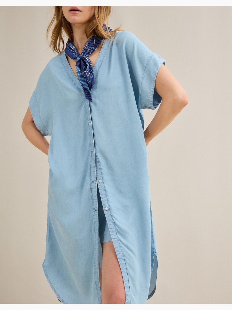 Vestido de lyocell, MO Fashion Azul - Kiabi