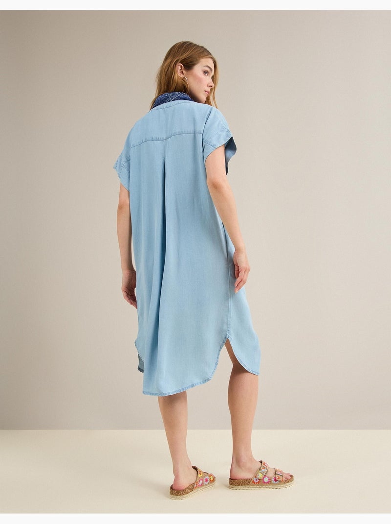 Vestido de lyocell, MO Fashion Azul - Kiabi