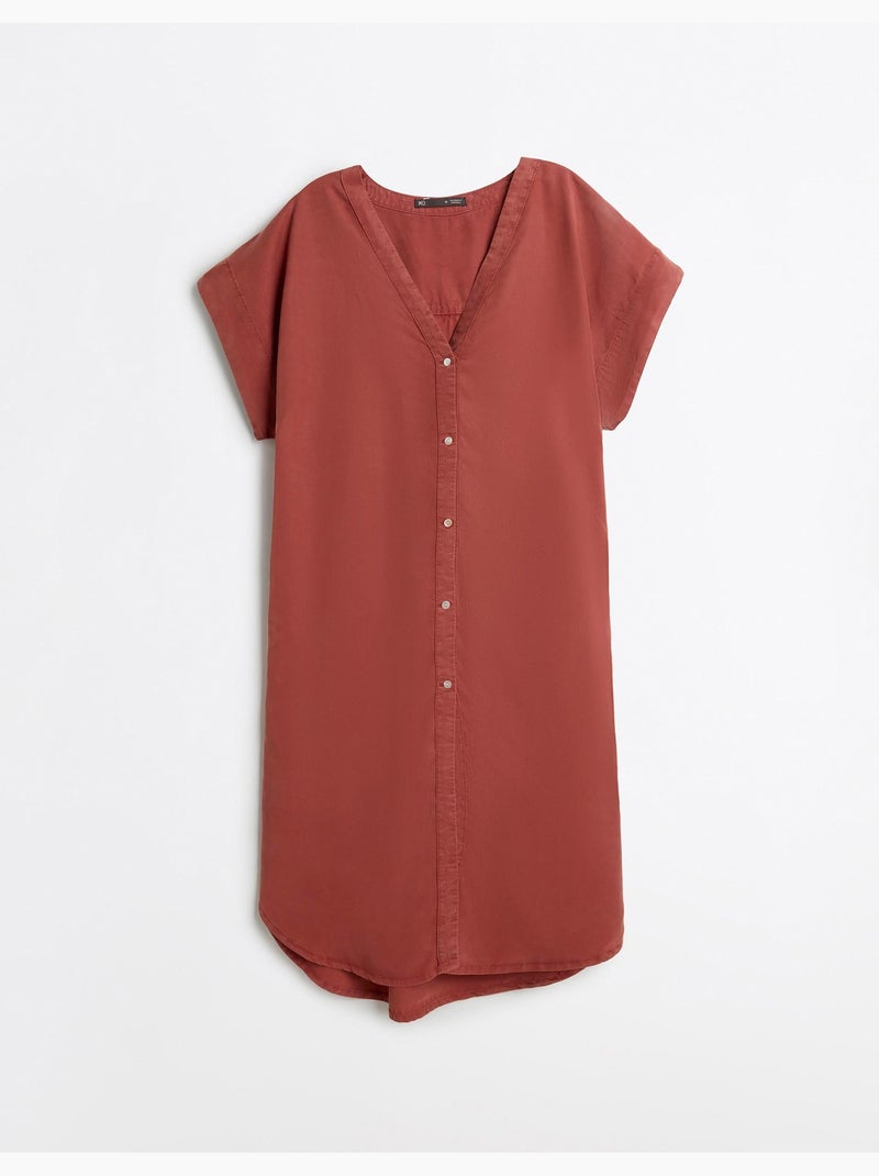 Vestido de lyocell, MO Fashion Naranja - Kiabi