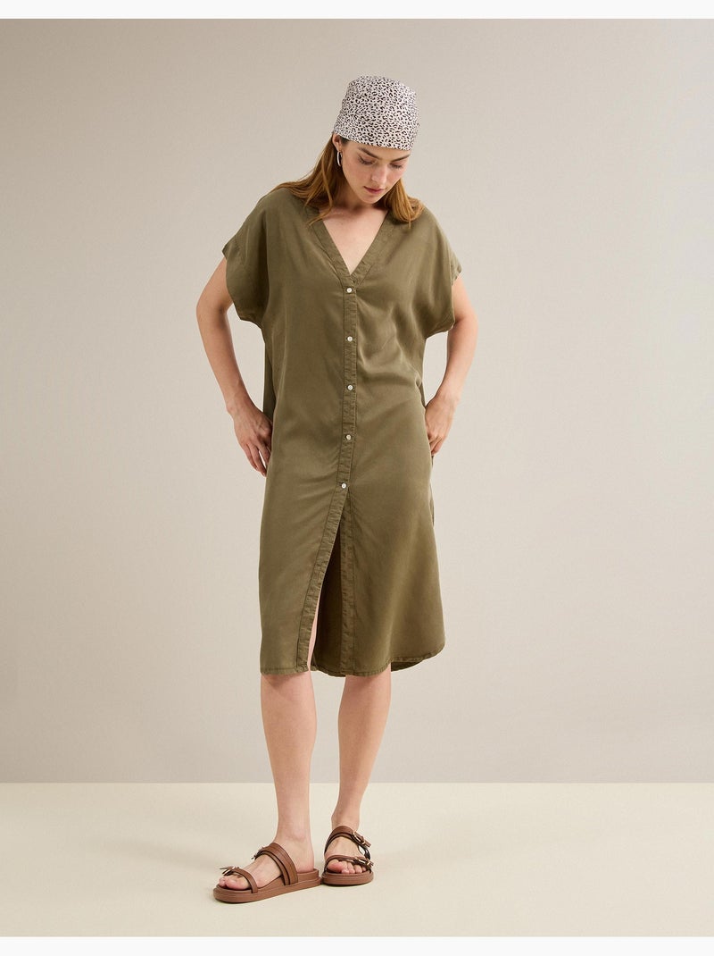 Vestido de lyocell, MO Fashion Verde - Kiabi