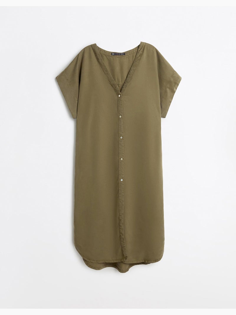 Vestido de lyocell, MO Fashion Verde - Kiabi